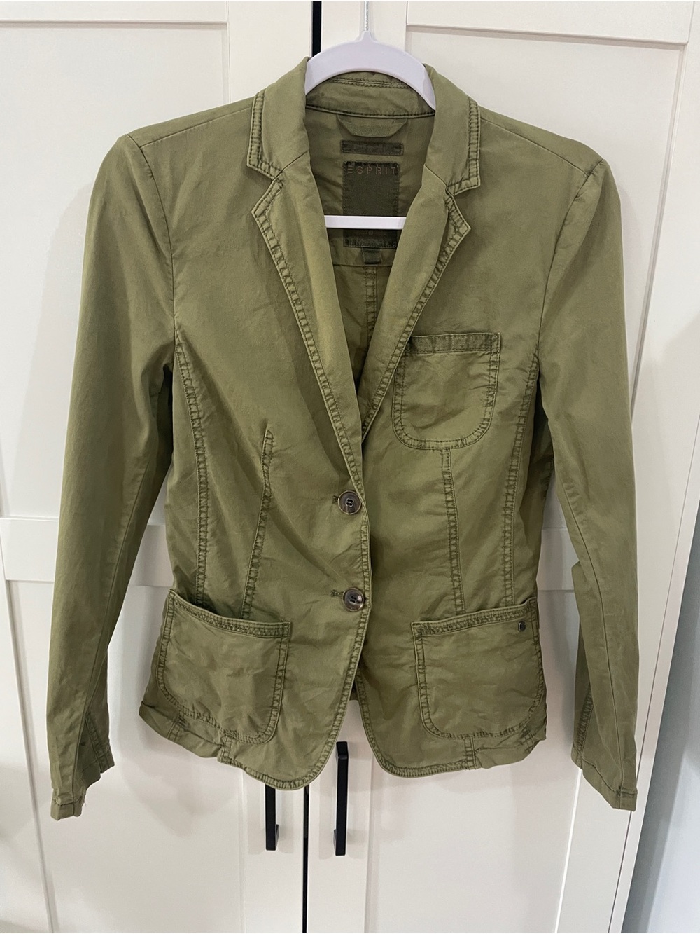 Esprit Olive Green Women's Utility Blazer